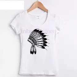 Цена футболки мужские с коротким рукавом Chief Indian Ladies HipHop Slim Унисекс Мужская футболка 100% хлопок евро размер s-xl круглый воротник