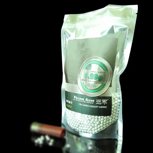 Free shipping 0.20G AIRSOFT BBS 4000 ROUNDS/BAG BULLET AIRSOFT PELLET