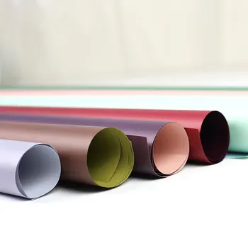 

florist flower wrapping paper decoration Double Colors Gift Packing Plastic Film Waterproof Cellophane Free shipping