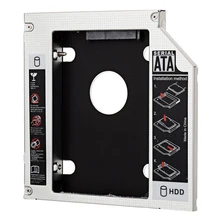 Универсальный 2-й алюминиевый HDD Caddy SATA 12,7 мм для 2," SSD чехол HDD корпус для ноутбука/ноутбука CD-ROM место жесткий диск кронштейн