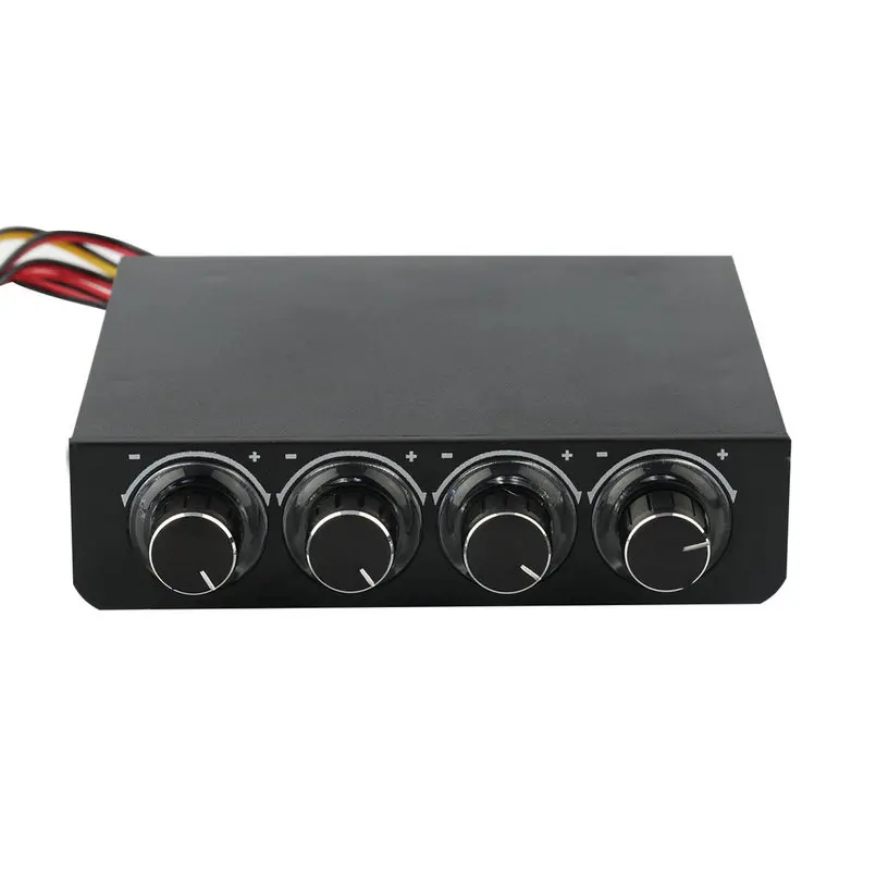  High Quality 3.5inch PC HDD CPU 4 Channel Fan Speed Controller Led Cooling Front Panel