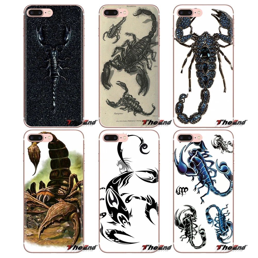 

sketch Scorpion Cartoon Painting TPU Transparent Skin Case For iPod Touch Apple iPhone 4 4S 5 5S SE 5C 6 6S 7 8 X XR XS Plus MAX
