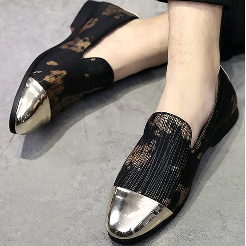 Grande Patchwork Bateau Hommes sur 5 golden Social Formelle Superstar 5 De Marque Slip Cuir Taille Sliver Chaussures 15 2018 En Nouveau Mâle 8wqx6Fw5