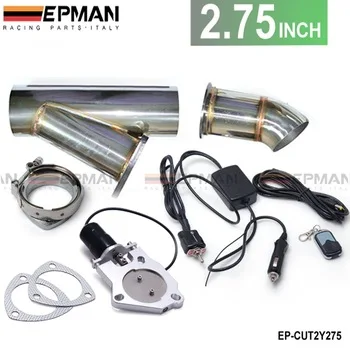 2.75" Elextric Exhaust Dump Cutout Y-Pipe/E-Cut out W/Switch Bypass Valve system Kit + Remote EP-CUT2Y275