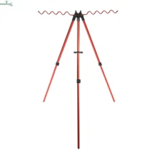 Portable Fishing Rod Holder Tripod Stand Aluminum Alloy Telescopic Fishing Pole Holder Adjustable 3 Sections Pesca Tackle Tools