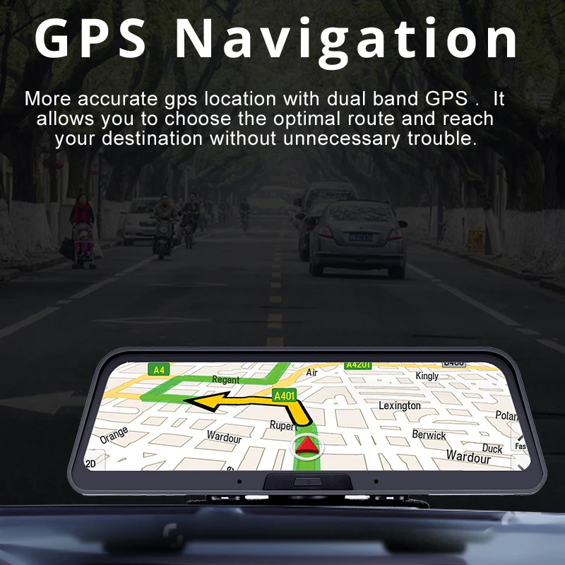 Автомобильный видеорегистратор SLIVERYSEA 4G ADAS 10 дюймов Android 5 1 GPS навигатор с двумя