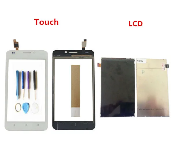 

Black White Color 5.0 Inch For Huawei Ascend Y635 LCD Display With Touch Screen Digitizer Sensor With Tools Tape