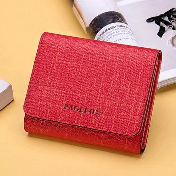 

2019 Fashion Genuine Leather Women Wallet Small Short Purse Female Clutch 3 Fold Wallet Ladies Leather Wallet portefeuille femme