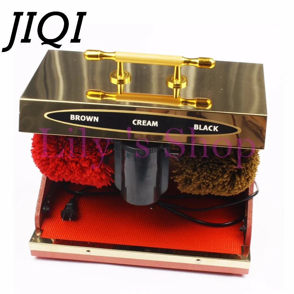 

JIQI Electric Shoes Cleaner Dust Removal Bright Leather Care Polisher Automatic Shoe Polishing Cleaning Machine Boot Shine Brush