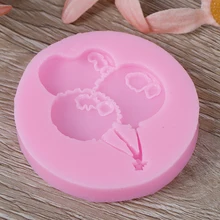 Три воздушные шары силиконовая форма для выпечки пирожных инструменты для приготовления пищи помадный кекс своими руками шоколад для декорирования мыло с запахом печенья прессформы