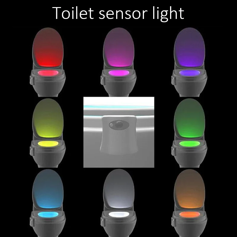 

Bathroom Accessories Automatic Seat Sensor Light LED Toilet Sensor Light Toilet Seat Lighting Toilet Lamp Home Bathroom Kit