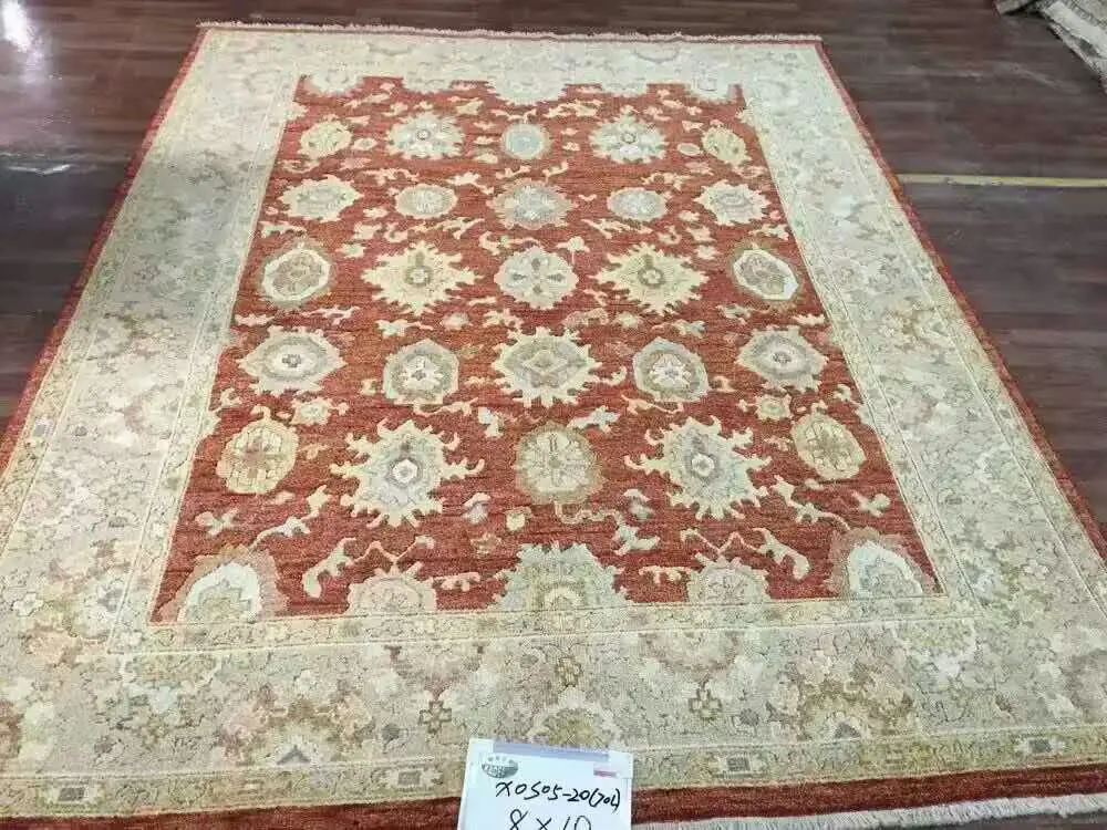 8'X10' 70 линий, ручная работа, Узелок, шерсть, Восточный ковер, ручная работа, античный ковер