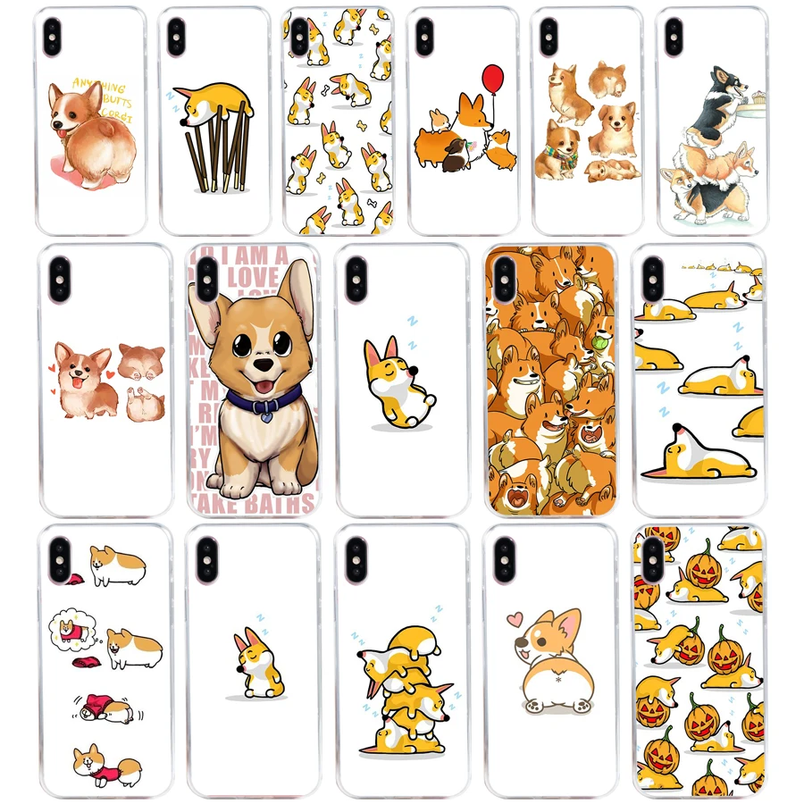 179SD Welsh corgi PC жесткий пластиковый подарок Мягкий Силиконовый ТПУ чехол для