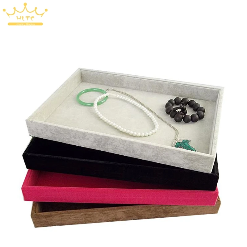Stackable Jewelry Trays Inserts Velvet Catch All Jewelry