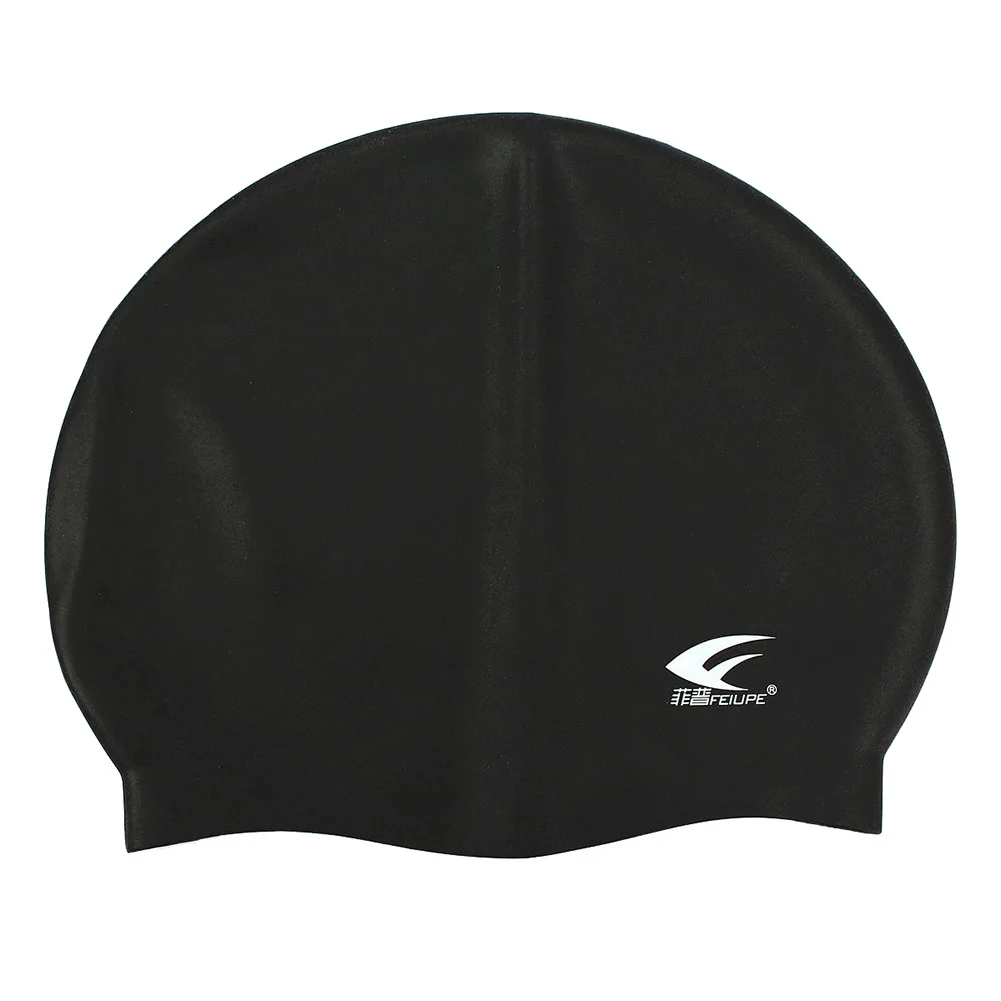 FEIUPEF Swimming Pool Cap Unisex Silicone Molded Swim Hat Waterproof