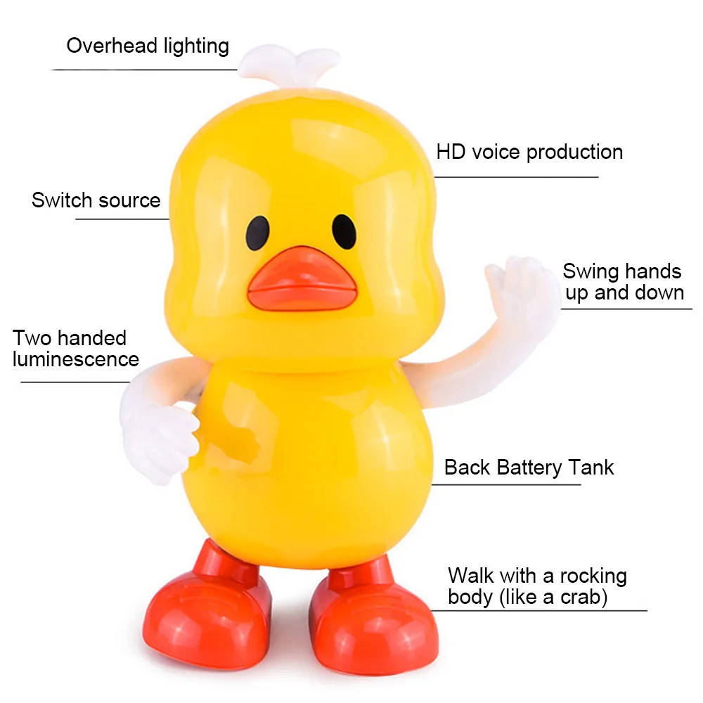 MrY Baby музыкальная танцевальная электрическая утка игрушка для малышей образовательная Интерактивная электрическая хип-поп Дети раннего