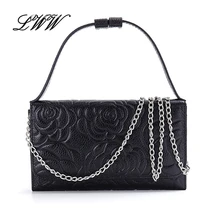 New Brand Genuine Leather Serpentine or Flowers Woman Handbag Lady Crossbody Bag Versatile Shoulder Bags