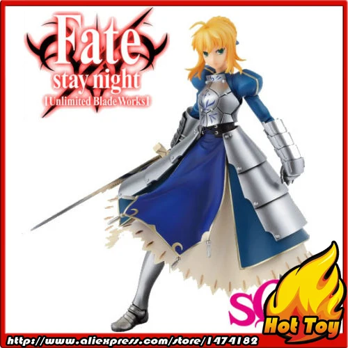 100% оригинальная коллекция BANPRESTO SQ фигурки-Saber Fate/Stay Night Ver. От Fate Stay | Игрушки и хобби