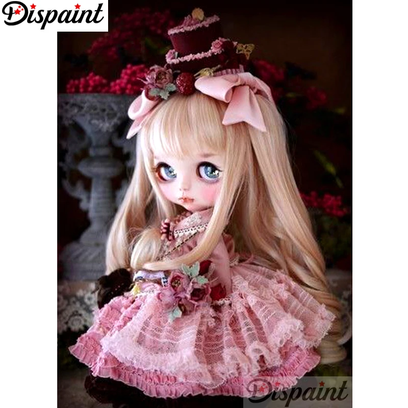 Полный квадратный/круглый дрель 5D DIY Алмазная картина &quotмультфильм девочка