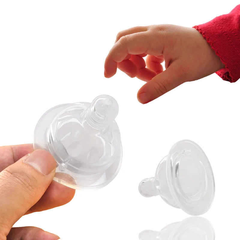 

1PC Wide Neck Silicone Baby Infant Soft Teats Suit Baby Bottles Flow Nipples