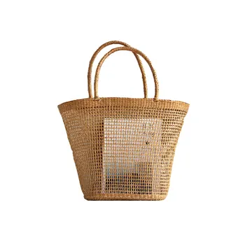 Straw Woven Bag - Reusable Handbag Shopping Bag - 37x25CM