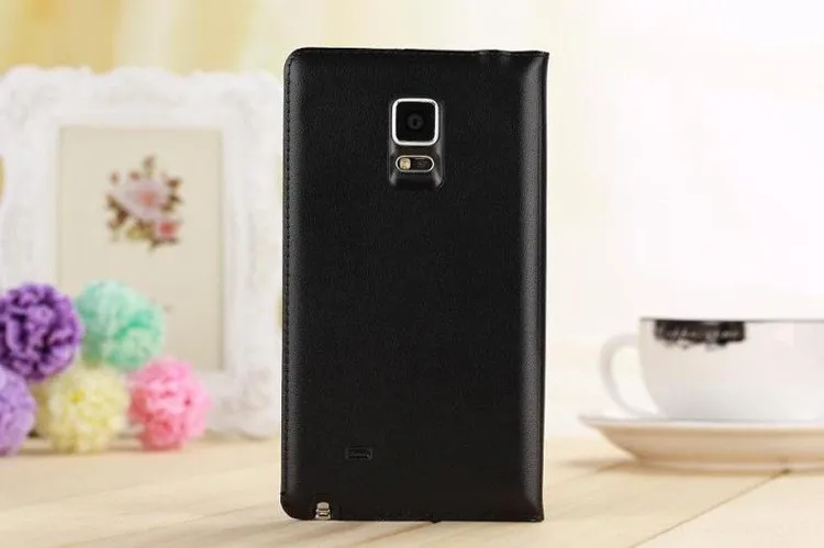 Slim Leather Wallet Case Flip Back Cover Battery Housing Carrying Bag With Card Holder Mask For Samsung Galaxy Note Edge N9150 kawaii samsung cases