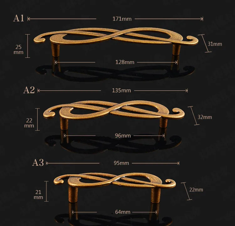 Музыкальный символ, европейская ручка для гардероба, бронзовый шкаф для обуви, шкаф для одежды, ручка для выдвижных ящиков, мебельная фурнитура, домашний декор