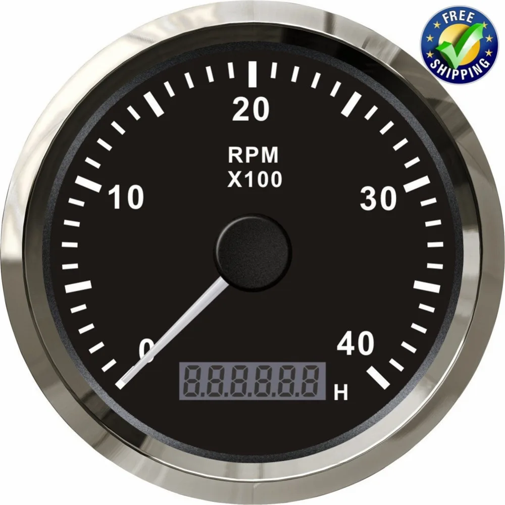 WATERWICH Tachometer 0-10000 RPM Gauge Meter Kit 7 Cameroon