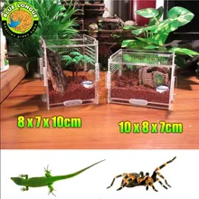 Акриловая клетка для питомца ящик для рептилий, кристалл Herp Террариум маленький большой размер S/L Москера акриловый питомец кормушка scorpion scollops pet box