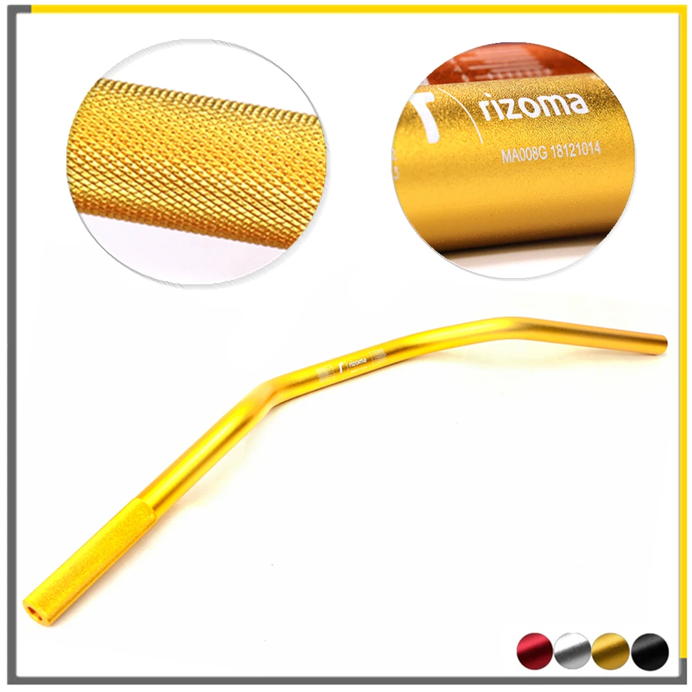 

Motorcycle Handlebars for RIZOMA 22mm Universal Motorbike Aluminum alloy Handle bar High Quality 72cm length shaft Gold Black