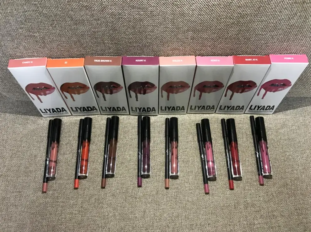 Majic Doll Matte Liquid Lipstick +Lips Liner Pencil Makeup Waterproof Lip Gloss Cosmetics +Gift | Красота и здоровье