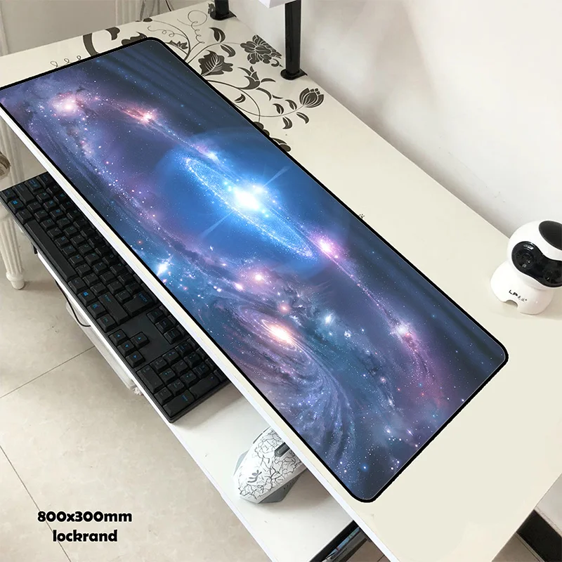 Galaxy mouse pad gel 80x30cm pad to mouse Beautiful computer mousepad gaming mousepad gamer to laptop present mats