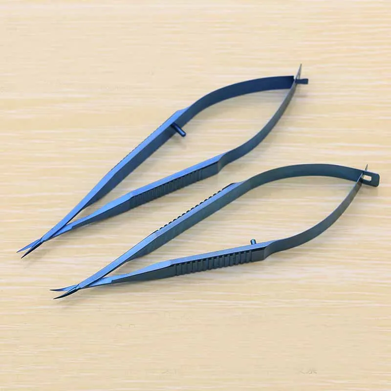 Titanium alloy trabecular shear microscopy device double eyelid instrument 12cm straight pointed tip | Дом и сад