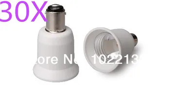 

30pcs BA15D-E26 LED socket adapter Lamp Holder adapter lamp base Socket Converter Free Shipping With Tracking No.
