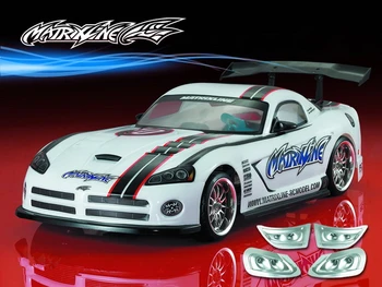 

1set viper SRT10 ACR-X drift RC PC body shell 195 width Transparent clean no painted drift shell body RC hsp hpi trax Tamiya