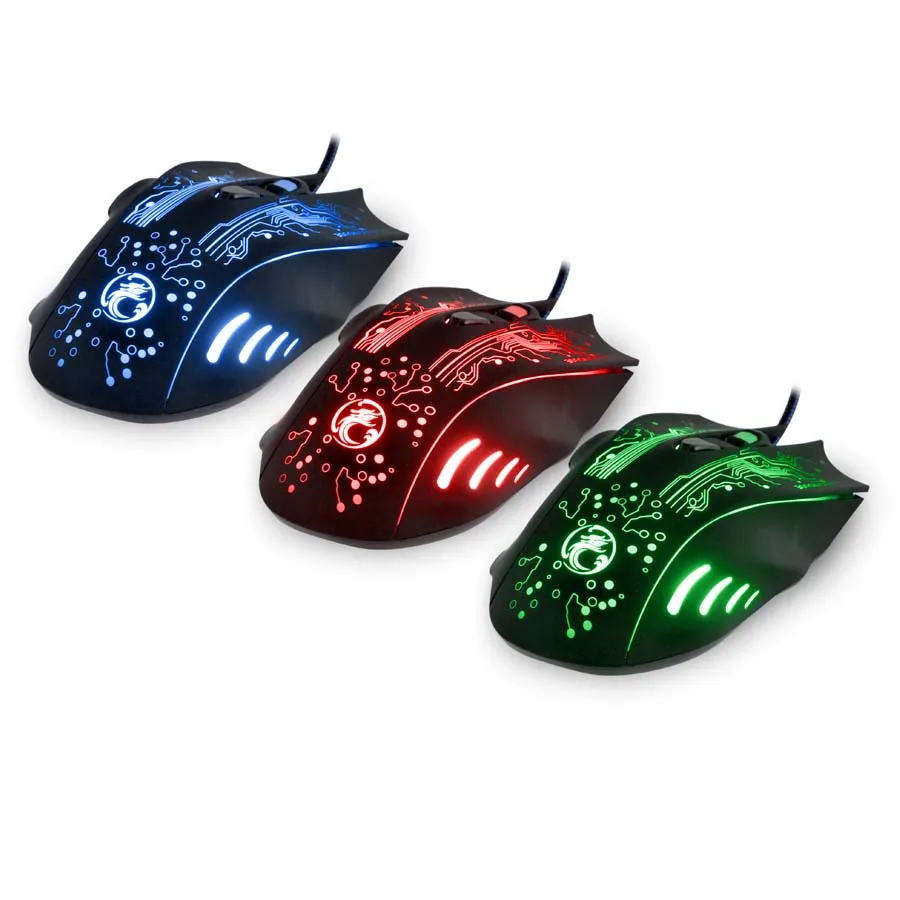 Estone X9 6 Buttons 5000DPI Wired Multi Color LED Optical Gaming Mouse