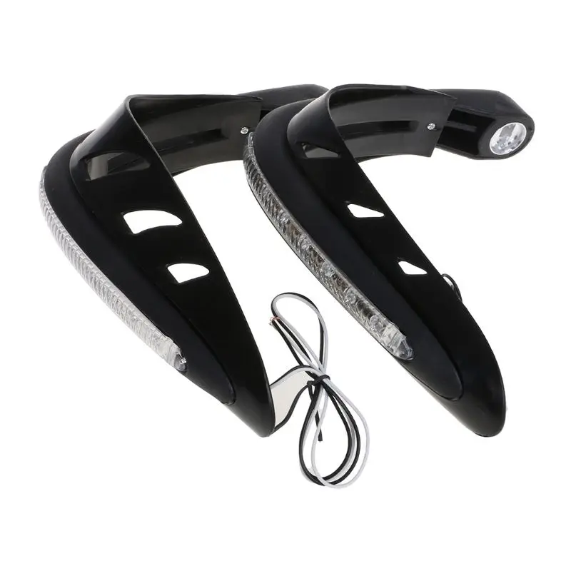 

1 Pair Motorcycle Handlebar Hand Protector with LED Light Handguards LED Hand Guard Universal Hand Guards Motor Accessories