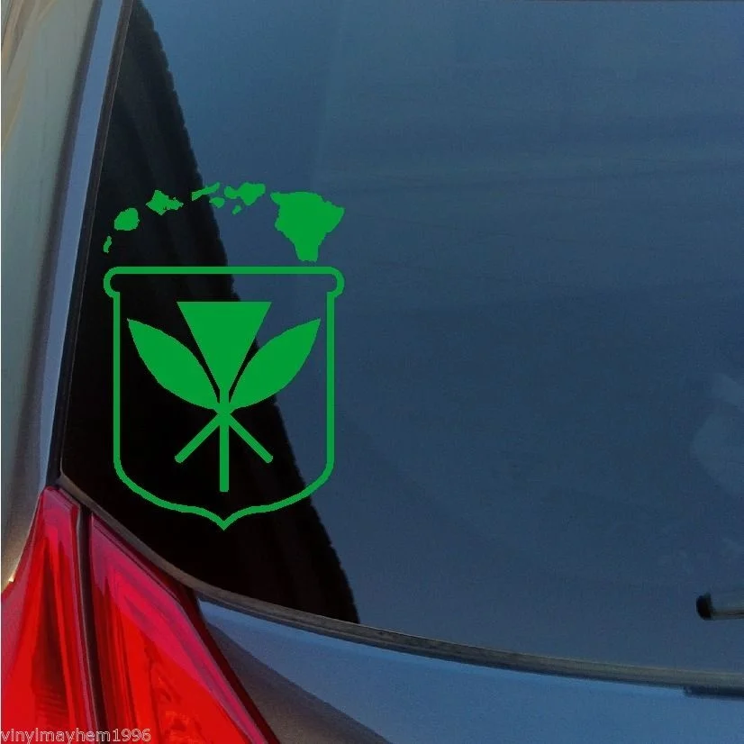 Kanaka Maoli Crest Hawaiian Islands vinyl sticker decal sovereignty