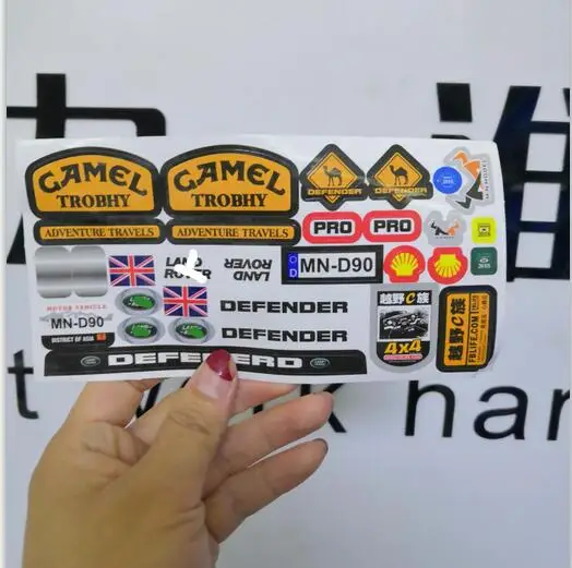 

Decals/Stickers 1:10 RCW4D Rock Crawler Trail Finder 2 TF2 LWB Gelande II D90 D110 Defender FJ40 Mojave II g2 TRAXXAS TRX4 CAPO