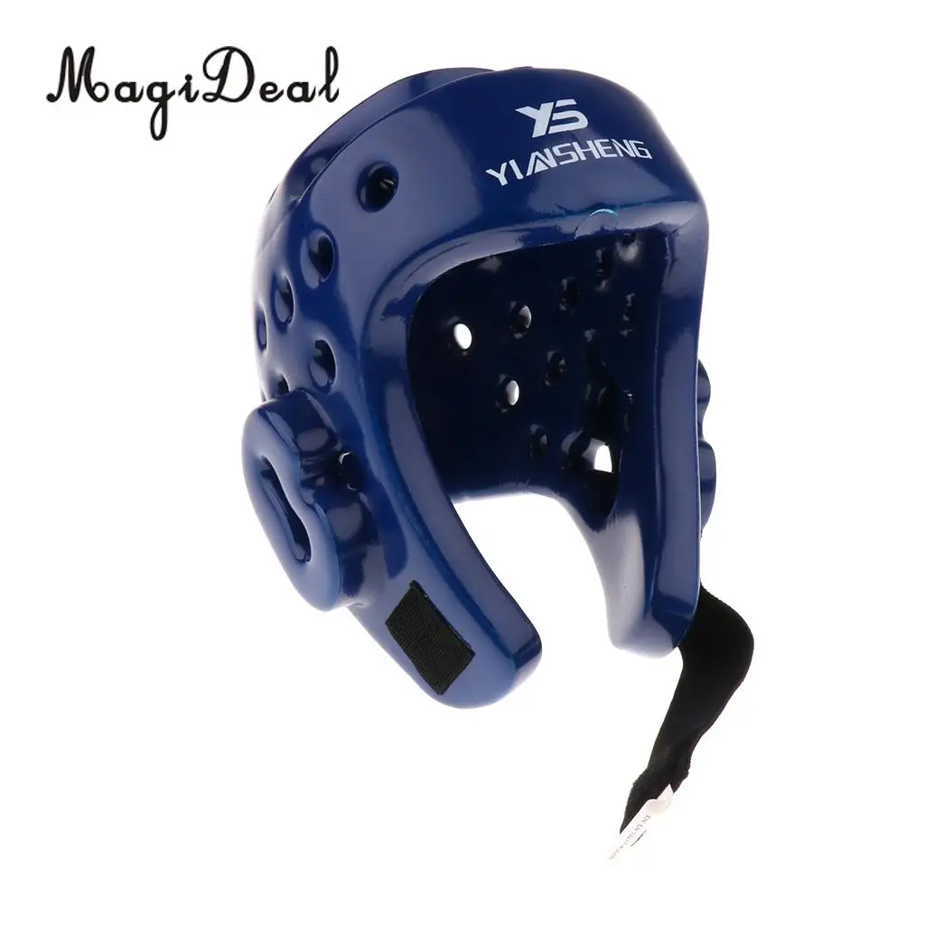 MagiDeal Sports Boxing Head Guard Boxing Helmet Face Protector Taekwondo Helmet 52-56cm Protective Gear for Boxing Martial Arts