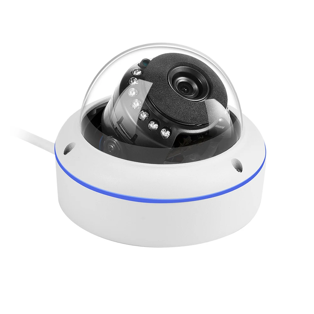 Широкоугольная IP камера видеонаблюдения Mini Dome 4MP 5MP 8MP сетевая App PC в режиме