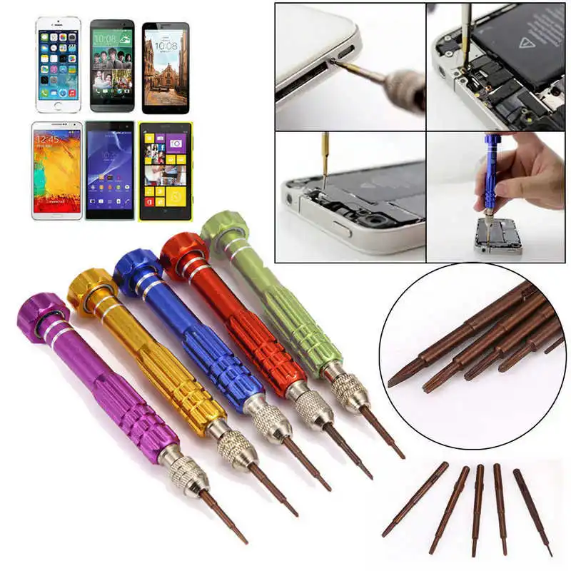 5 in 1 Professional Screwdriver Set Repair Tools For iPhone Anroid Smartphone