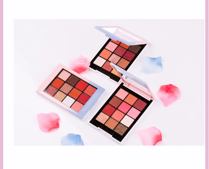 HOLD LIVE 12 Colors Eyeshadow Palette Matte Diamond Glitter Focus Charm Eye Shadow Palette Pigment Nude Eyes Makeup Set (19)