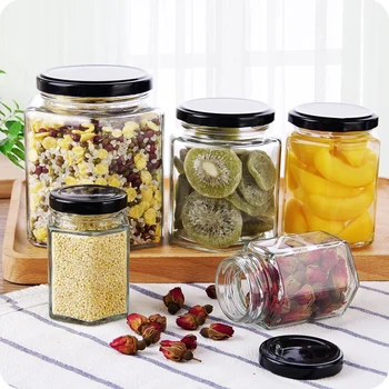 

Clear Glass With Lid Jar Sealed Jar Kitchen Food Storage Box Miscellaneous Grains Storage Jar Seasoning Jar