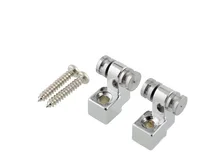 High Quality Chrome 2pcs Roller Style String Retainers Mounting Tree Guide for Electric Guitar Parts