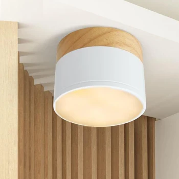 

LED Down Light Balcony Softwood Aisle Corridor Lamp Light Wall Lamp Surface Mounted 3W 5W Minimalist Style Round Porch Lamp