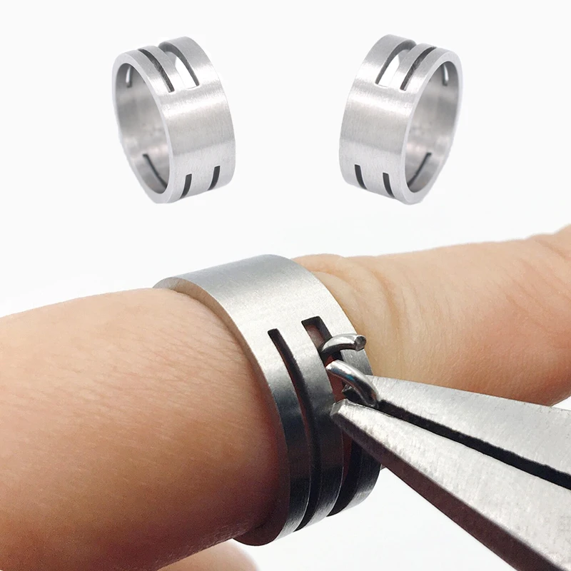 

Hot Stainless Steel Rings for Jump Ring Opening Closing Finger Jewelry Tools Round Circle Bead Plier for DIY Jewelry Making Tool