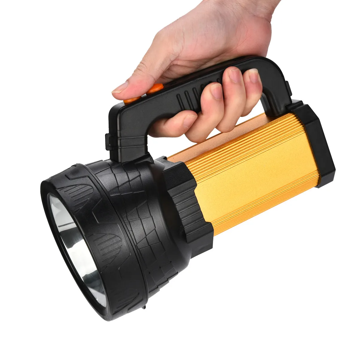 Top Bright Searchlight Handheld Portable Spotlight LED Rechargeable Flashlight USB Camping Fishing Barbecue High-low-flash #EX 6 Top Bright Searchlight Handheld Portable Spotlight LED Rechargeable Flashlight USB Camping Fishing Barbecue High-low-flash #EX 6