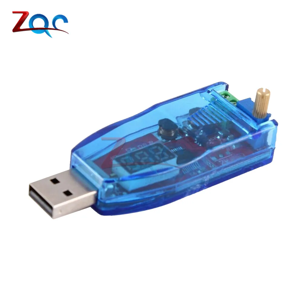 DC-DC 5V до 3,3 V 9V 12V 24V USB Шаг вверх и вниз Питание Модуль Регулируемый повышающий преобразователя постоянного тока Выход постоянного тока 1,0 V-24 V с Чехол