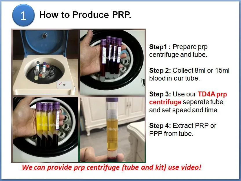 Красота низкая скорость PRP Центрифуга Лабораторная центрифуга PRP использование 8 мл 10 мл 12 мл 15 мл стеклянная трубка